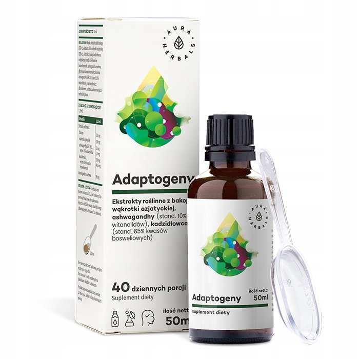 Aura-Herbals-Adaptogeny-100-naturalne-ekstrakty-roslinne-50-ml Aura Herbals Adaptogeny - 100% naturalne ekstrakty roślinne 50 ml