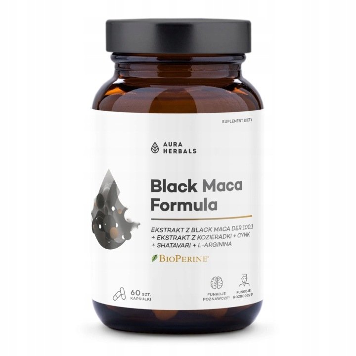 Aura-Herbals-Black-Maca-Formula-60-kapsulek Aura Herbals Black Maca Formula 60 kapsułek