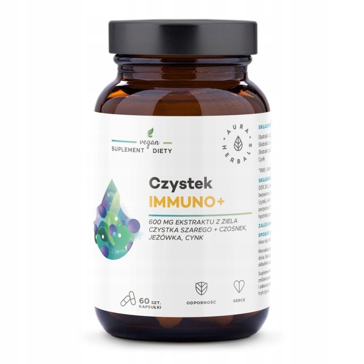 Aura-Herbals-Czystek-Immuno-kapsulki-60-szt Aura Herbals - Czystek Immuno kapsułki 60 szt.