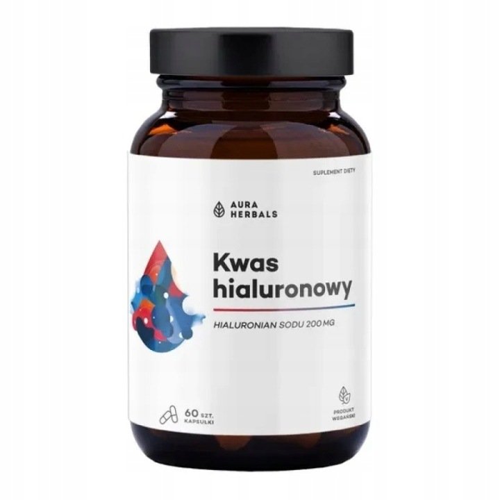 Aura Herbals Kwas hialuronowy 200 mg 60 kapsułek