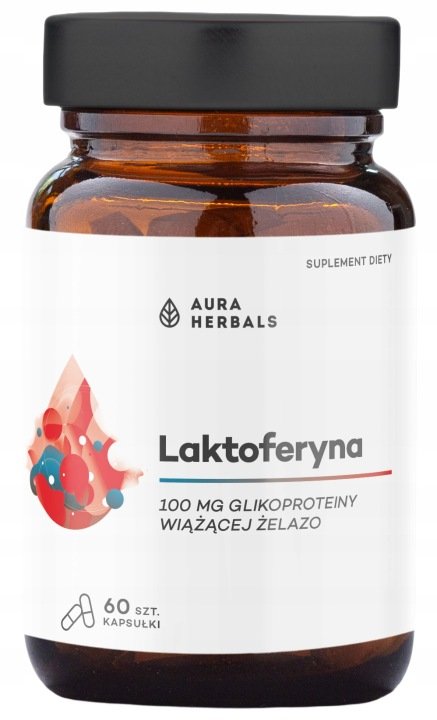 Aura Herbals LAKTOFERYNA 100mg z Mleka Krowiego BEZ DODATKÓW ODPORNOŚĆ