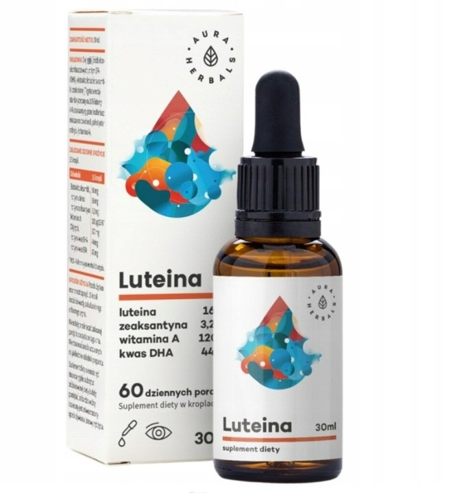 Aura Herbals Luteina + Witamina A + DHA + Zeaksantyna 30 ml