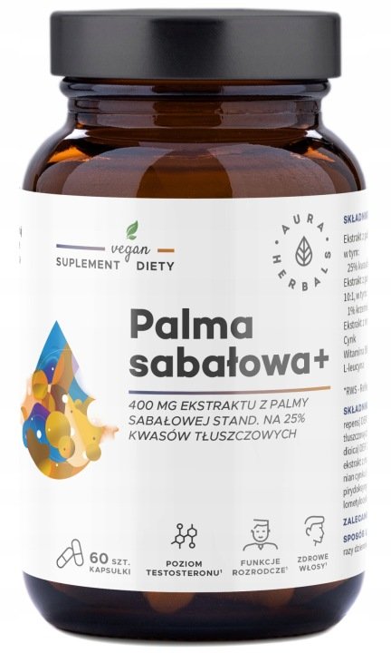 Aura-Herbals-PALMA-SABALOWA-MACA-Pokrzywa-Cynk-UKLAD-MOCZOWY-PLODNOSC Aura Herbals PALMA SABAŁOWA + MACA Pokrzywa Cynk UKŁAD MOCZOWY PŁODNOŚĆ