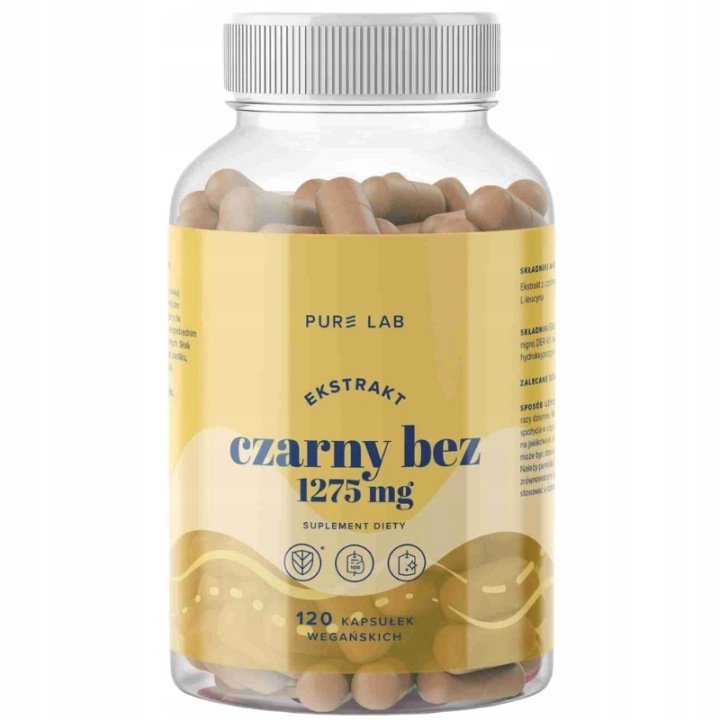 Aura-Herbals-PURE-LAB-Ekstrakt-z-czarnego-bzu-1275mg-120-kaps Aura Herbals PURE LAB Ekstrakt z czarnego bzu 1275mg 120 kaps.