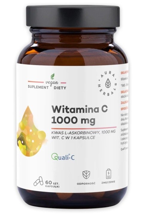 Aura-Herbals-WITAMINA-C-1000mg-Kwas-L-askorbinowy Aura Herbals WITAMINA C 1000mg Kwas L-askorbinowy