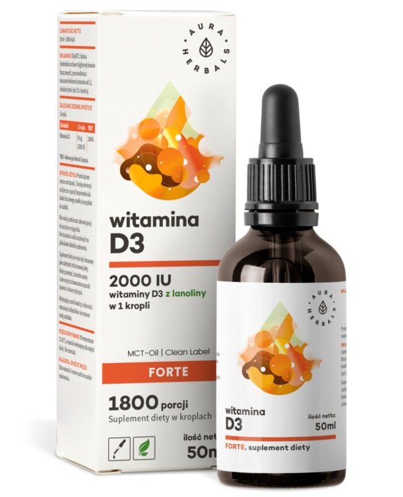 Aura-Herbals-WITAMINA-D3-FORTE-2000IU-Z-LANOLINY-50ml Aura Herbals WITAMINA D3 FORTE 2000IU Z LANOLINY 50ml