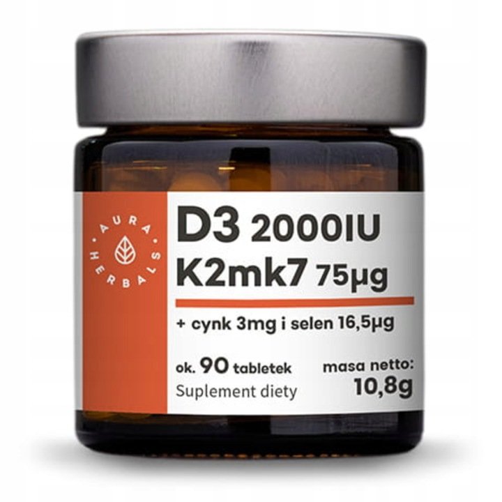 Aura-Herbals-WITAMINA-D3-K2-MK-7-CYNK-SELEN Aura Herbals WITAMINA D3 + K2 MK-7 + CYNK + SELEN