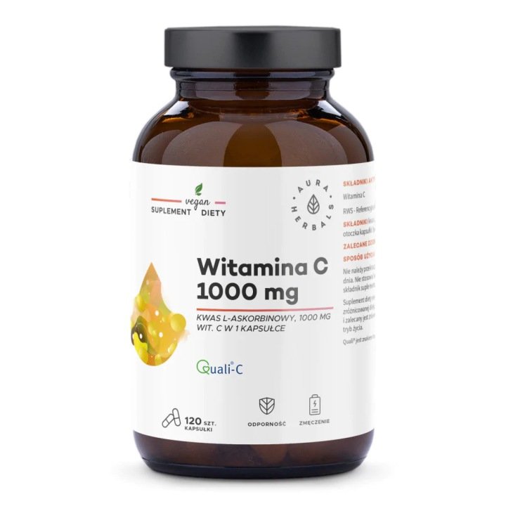 Aura-Herbals-Witamina-C-1000-mg-120-kapsulek Aura Herbals Witamina C 1000 mg 120 kapsułek