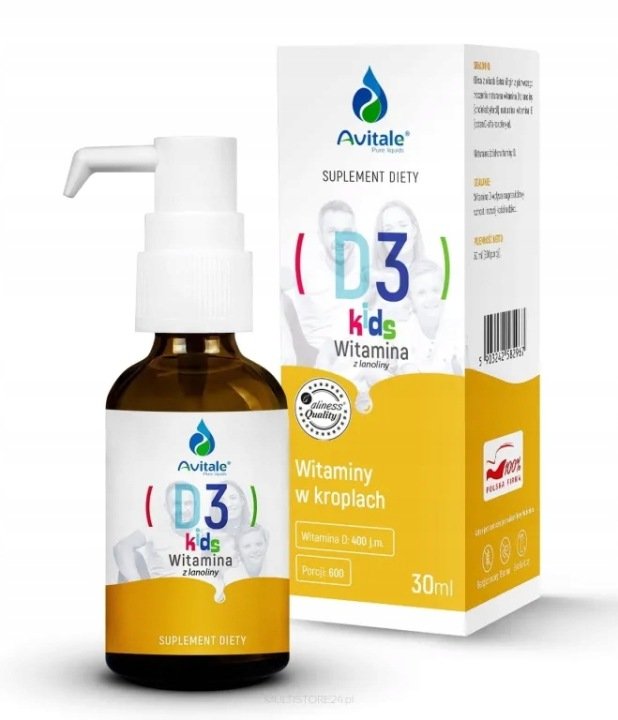 Avitale, D3 KIDS x 30 ml