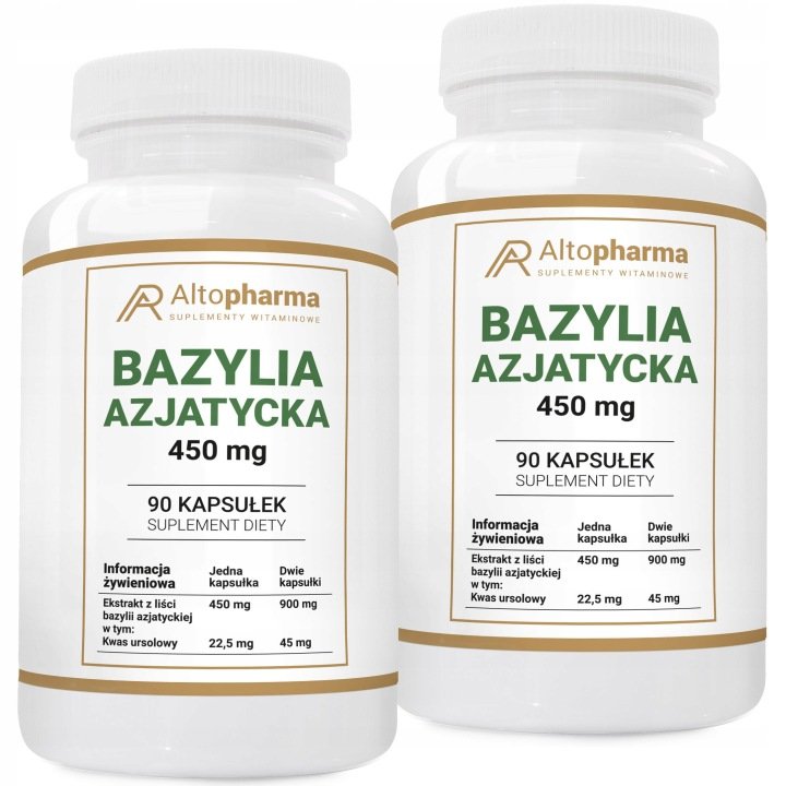 BAZYLIA-AZJATYCKA-450-mg-Kwas-Ursolowy-Odpornosc-Adaptogen-Stres-180-kap BAZYLIA AZJATYCKA 450 mg Kwas Ursolowy Odporność Adaptogen Stres 180 kap