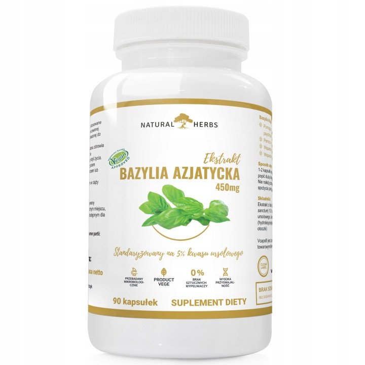 BAZYLIA-AZJATYCKA-TULSI-5-KWASU-URSOLOWEGO-90kaps BAZYLIA AZJATYCKA TULSI 5% KWASU URSOLOWEGO 90kaps