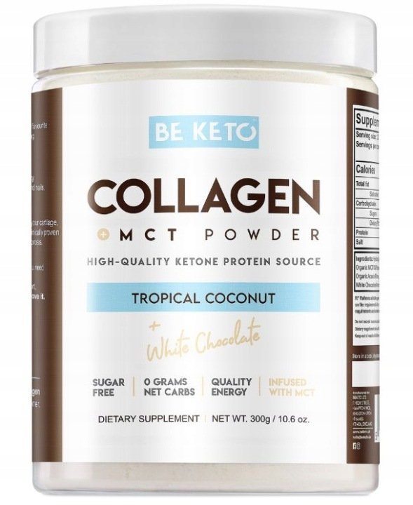 BE-KETO-Collagen-KOLAGEN-MCT-Kokos-Biala-Czekolada-BEKETO BE KETO Collagen KOLAGEN MCT Kokos Biała Czekolada BEKETO