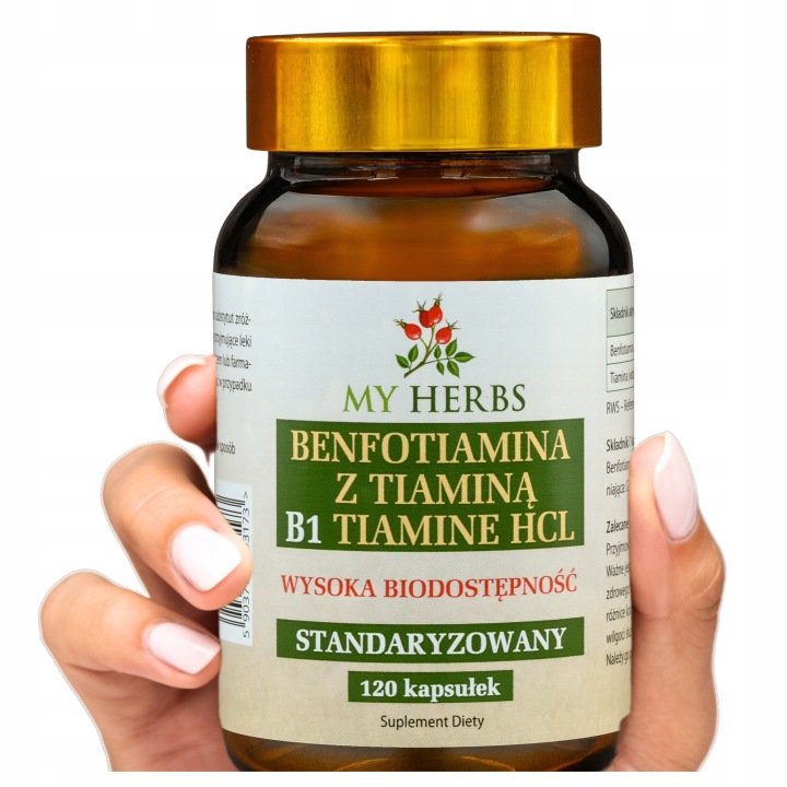 BENFOTIAMINA Z TIAMINĄ B1 TIAMINE HCL STANDAR 120 KAPS