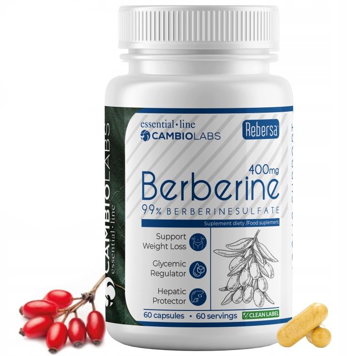 BERBERYNA HCL na Odchudzanie 400 mg, 99% Ekstrakt - Insulinooporność