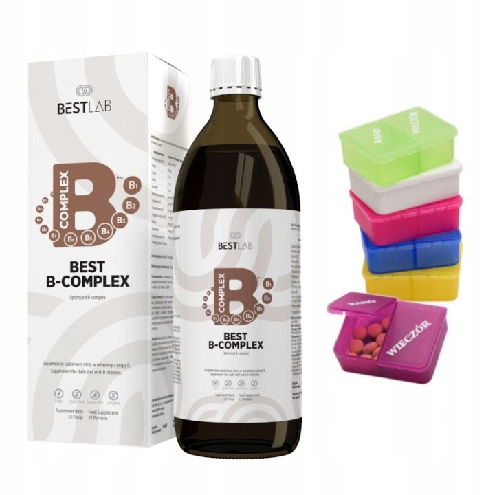 BESTLAB Best B-Complex WITAMINA B KOMPLEKS W PŁYNIE 500 ml + GRATIS