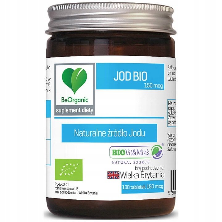 BIO-JOD-100-tabletek-BeOrganic-alga-Ascophyllum-nodosum BIO JOD 100 tabletek BeOrganic alga Ascophyllum nodosum