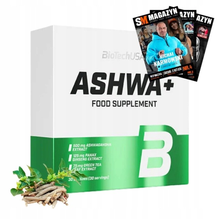 BIOTECH-ASHWA-30-KAPS-NA-ZMECZENIE-PAMIEC-I-KONCENTRACJA-ASHWAGANDHA BIOTECH ASHWA+ 30 KAPS NA ZMĘCZENIE PAMIĘĆ I KONCENTRACJA ASHWAGANDHA