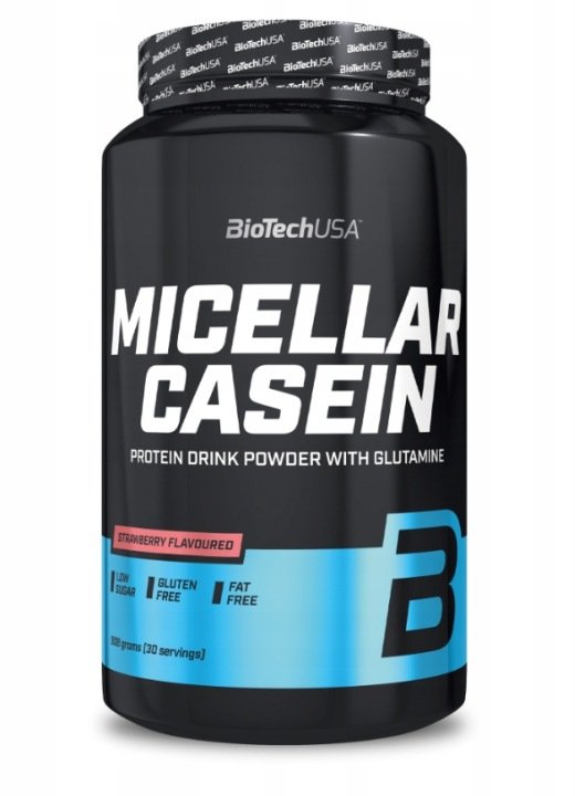 BIOTECH-MICELLAR-CASEIN-908G-TRUSKAWKA-BIALKO-KAZEINOWE-NA-NOC-REGENERACJA BIOTECH MICELLAR CASEIN 908G TRUSKAWKA BIAŁKO KAZEINOWE NA NOC REGENERACJA