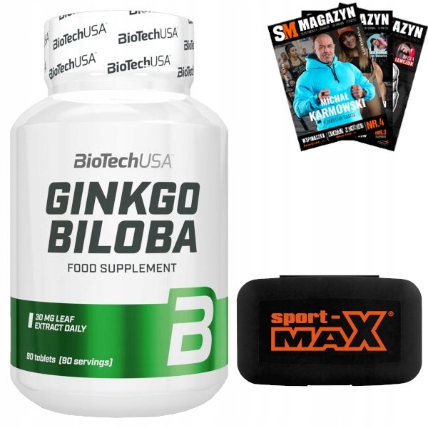 BIOTECH-USA-GINKGO-BILOBA-90-tab-KONCENTRACJA-MOZG BIOTECH USA GINKGO BILOBA 90 tab KONCENTRACJA MÓZG