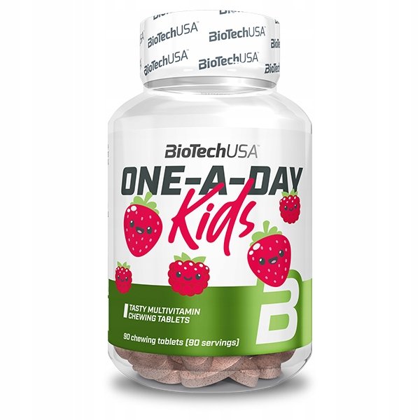 BIOTECH USA ONE A DAY KIDS MULTIWITAMINA DLA DZIECI 90 TABLETEK DO ŻUCIA