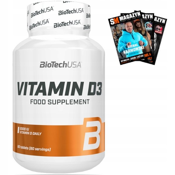 BIOTECH VITAMIN D3 50mcg 60 tab WITAMINY ZDROWIE