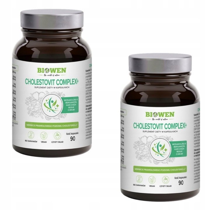 BIOWEN CHOLESTOVIT COMPLEX+ ZŁY CHOLESTEROL WSPARCIE WĄTROBY SERCA 90 kaps
