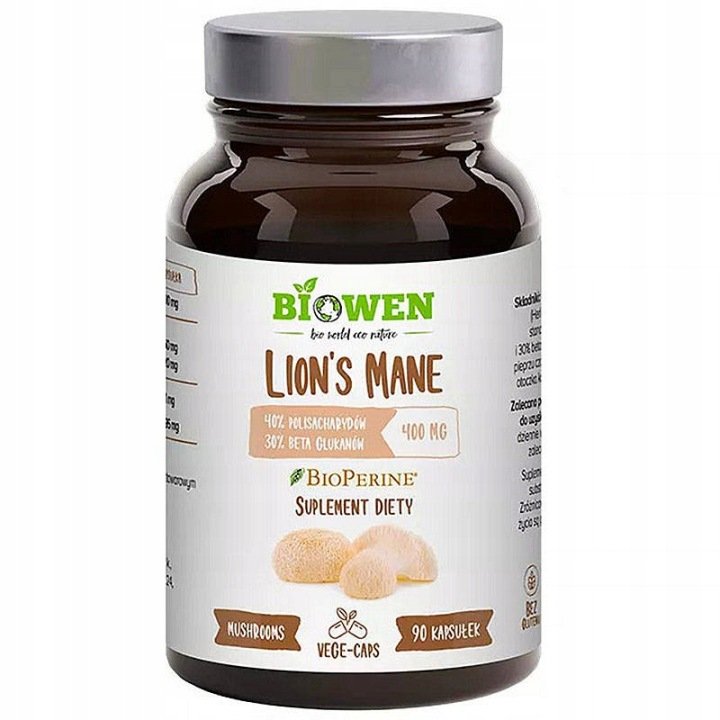 BIOWEN-Lion-s-Mane-90-kapsulek BIOWEN Lion's Mane 90 kapsułek