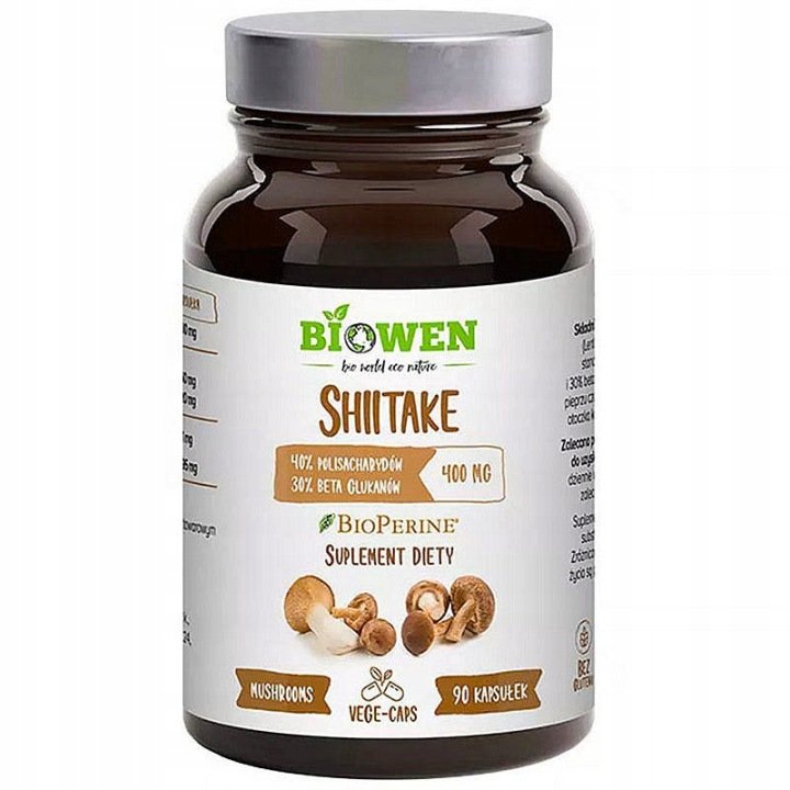 BIOWEN-SHIITAKE-Twardnik-Japonski-90-kaps-UKLAD-POKARMOWY BIOWEN SHIITAKE Twardnik Japoński 90 kaps. UKŁAD POKARMOWY !