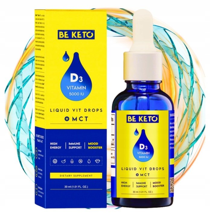 Be-Keto-WITAMINA-D3-w-Kroplach-z-Olej-MCT-Wspomaga-Odpornosc-30ml Be Keto WITAMINA D3 w Kroplach z Olej MCT Wspomaga Odporność 30ml
