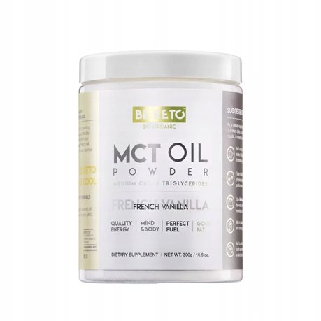 BeKeto Olej MCT w proszku (300g) Francuska Wanilia