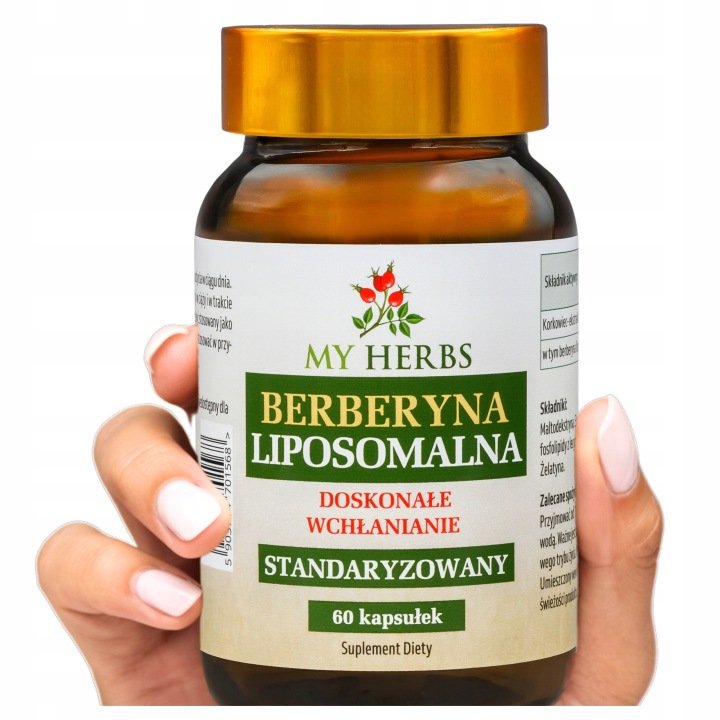 Berberyna liposomalna 98% 60 kaps. odchudzanie cukier metabolizm