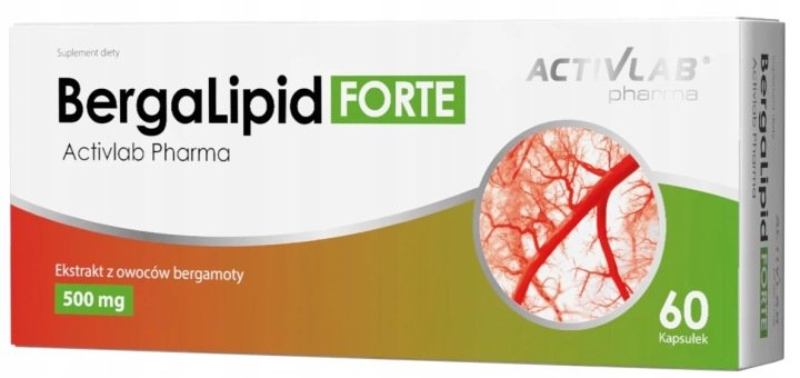 BergaLipid FORTE 60 kapsułek ekstrakt z owoców bergamoty