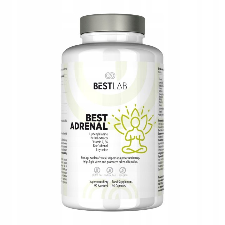 Best Lab BestAdrenal Ashwagandha Różeniec Górski 90 kapsułek adaptogeny