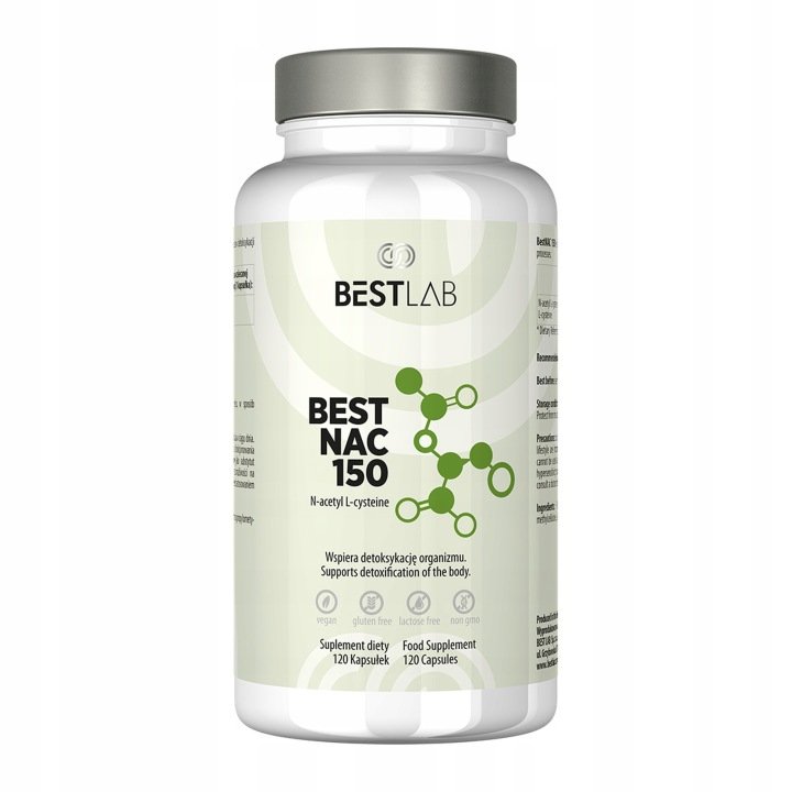 Best Lab BestNAC N-acetylocysteina 150mg 120 kapsułek NAC