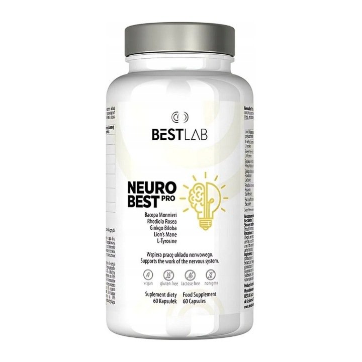 Best Lab NeuroBest Pro 60 kapsułek suplement na pamięć i koncentrację