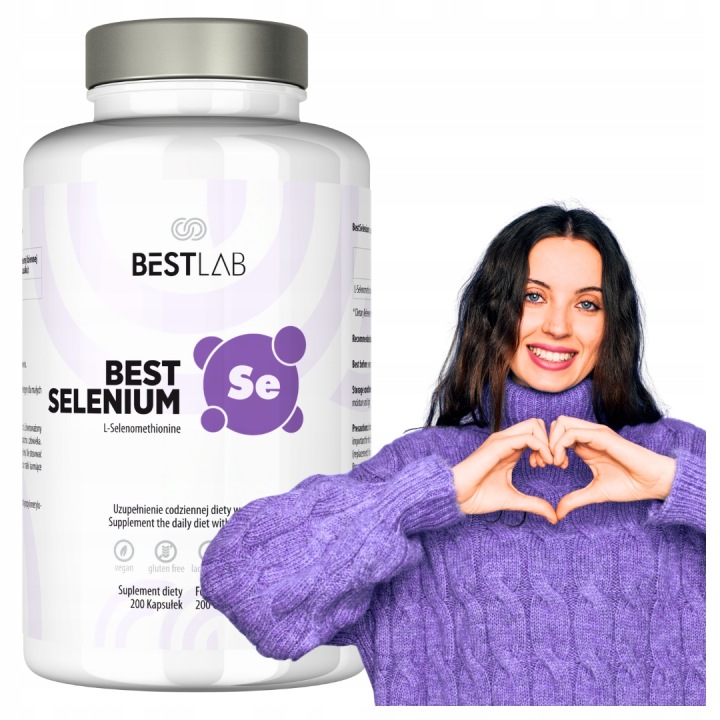 BestSelenium BestLab Selen Organiczny Best Lab Na Odporność i Tarczycę Vege