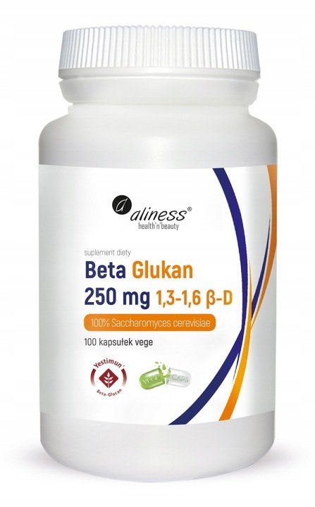 Beta Glukan Yestimun 1,3-1,6 250 mg 100 kapsułek VEGE Aliness