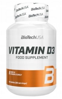 Bio-Tech-USA-Vitamin-D3-60-kaps Bio Tech USA Vitamin D3 - 60 kaps.