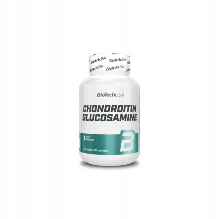 BioTech-Chondroitin-Glucosamine-60kaps-Chondroityna-Glukozamina BioTech Chondroitin Glucosamine 60kaps. Chondroityna Glukozamina