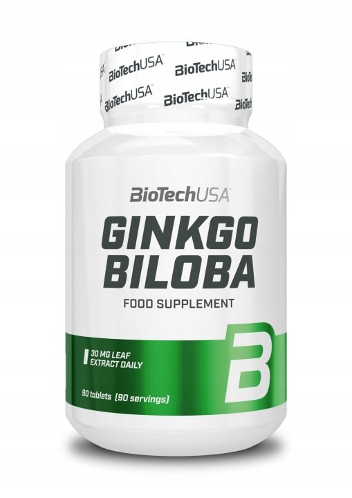 BioTech-Ginkgo-Biloba-90-tabl-Sprawnosc-Umyslowa-Milorzab-Japonski-Pamiec BioTech Ginkgo Biloba 90 tabl. Sprawność Umysłowa Miłorząb Japoński Pamięć