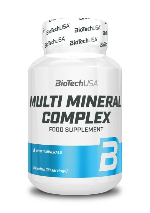 BioTech-Multi-Mineral-Complex-100-tabl-Kompleks-Mineralow-Wapn-Magnez BioTech Multi Mineral Complex 100 tabl. Kompleks Minerałów Wapń Magnez