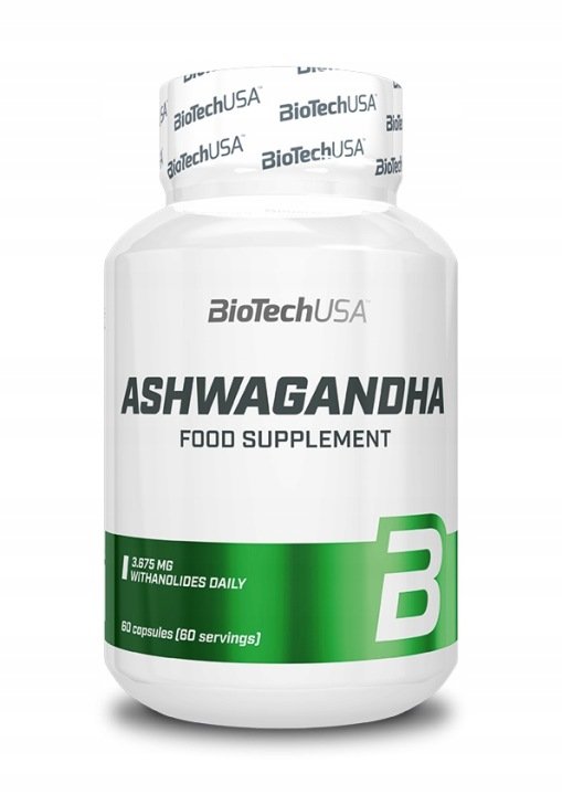 BioTech-USA-Ashwagandha-Forte-60-kaps-Mocny-Ekstrakt-z-Korzenia-Ashwagandhy BioTech USA Ashwagandha Forte 60 kaps Mocny Ekstrakt z Korzenia Ashwagandhy
