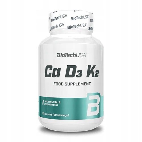 BioTech-USA-Ca-D3-K2-90-kapsulek BioTech USA Ca-D3-K2 90 kapsułek