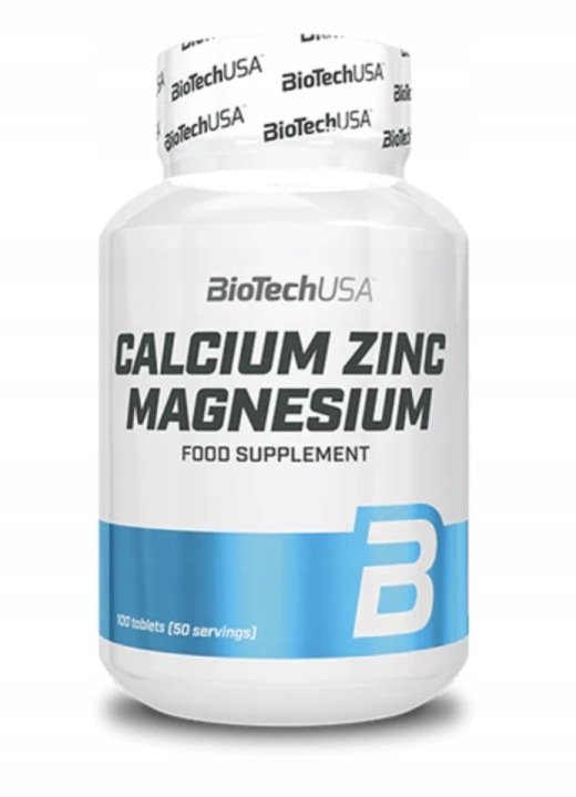 BioTech-USA-Ca-Zn-Mg-100-tabletek BioTech USA Ca-Zn-Mg 100 tabletek