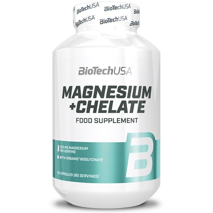 BioTech-USA-Magnesium-Chelate-60-kapsulek BioTech USA Magnesium + Chelate 60 kapsułek