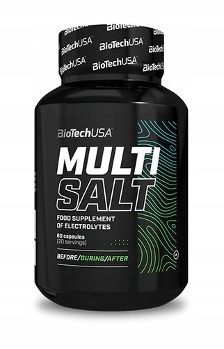 BioTech USA MultiSalt 60cap. Minerały Sód Magnez Potas Chlorek Uzupełnienie