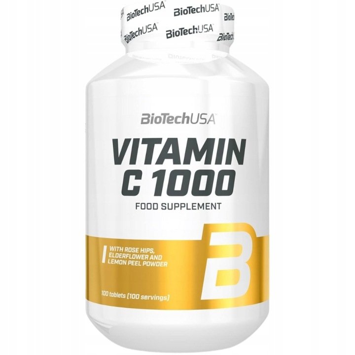 BioTech-USA-Vitamin-C-1000-100-tabletek BioTech USA - Vitamin C 1000 - 100 tabletek
