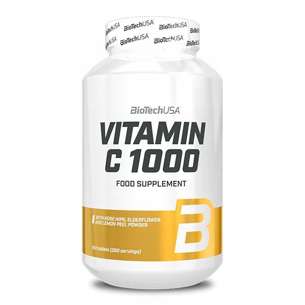 BioTech-USA-Vitamin-C-1000-250-tabletek BioTech USA - Vitamin C 1000 - 250 tabletek