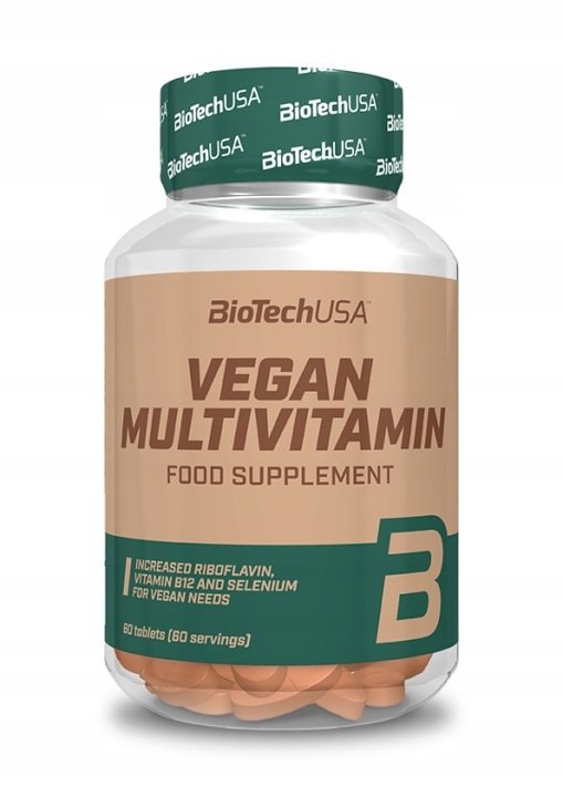 BioTech Vegan Multivitamin 60 tabl. Kompleks Witamin Dla Vegan Zdrowie