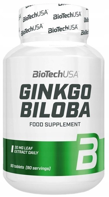 BioTechUSA Ginkgo Biloba 90tab - Pamięć i Koncentracja Kompleks